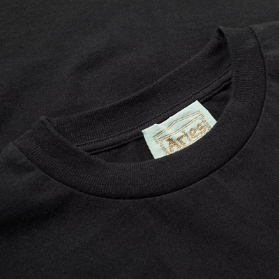 Shop Aries Logo Tee In Black