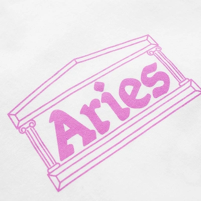 Shop Aries Long Sleeve Taz Tee In White