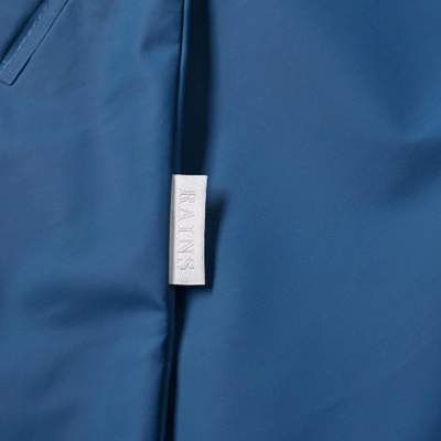Shop Rains Long Jacket In Blue