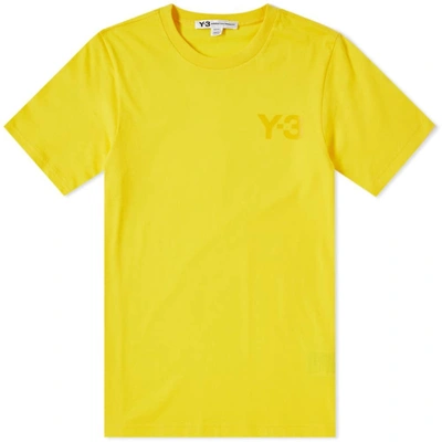 Shop Y-3 Classic Logo Tee In Yellow