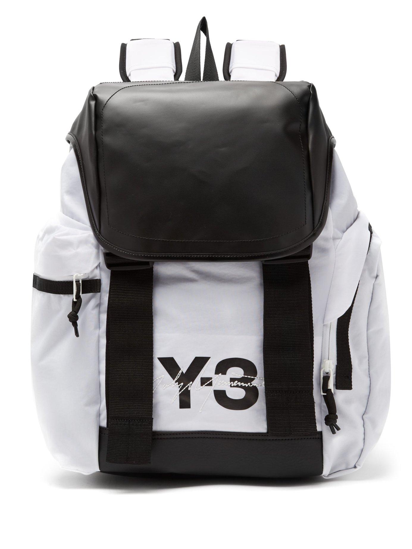 y3 backpack white