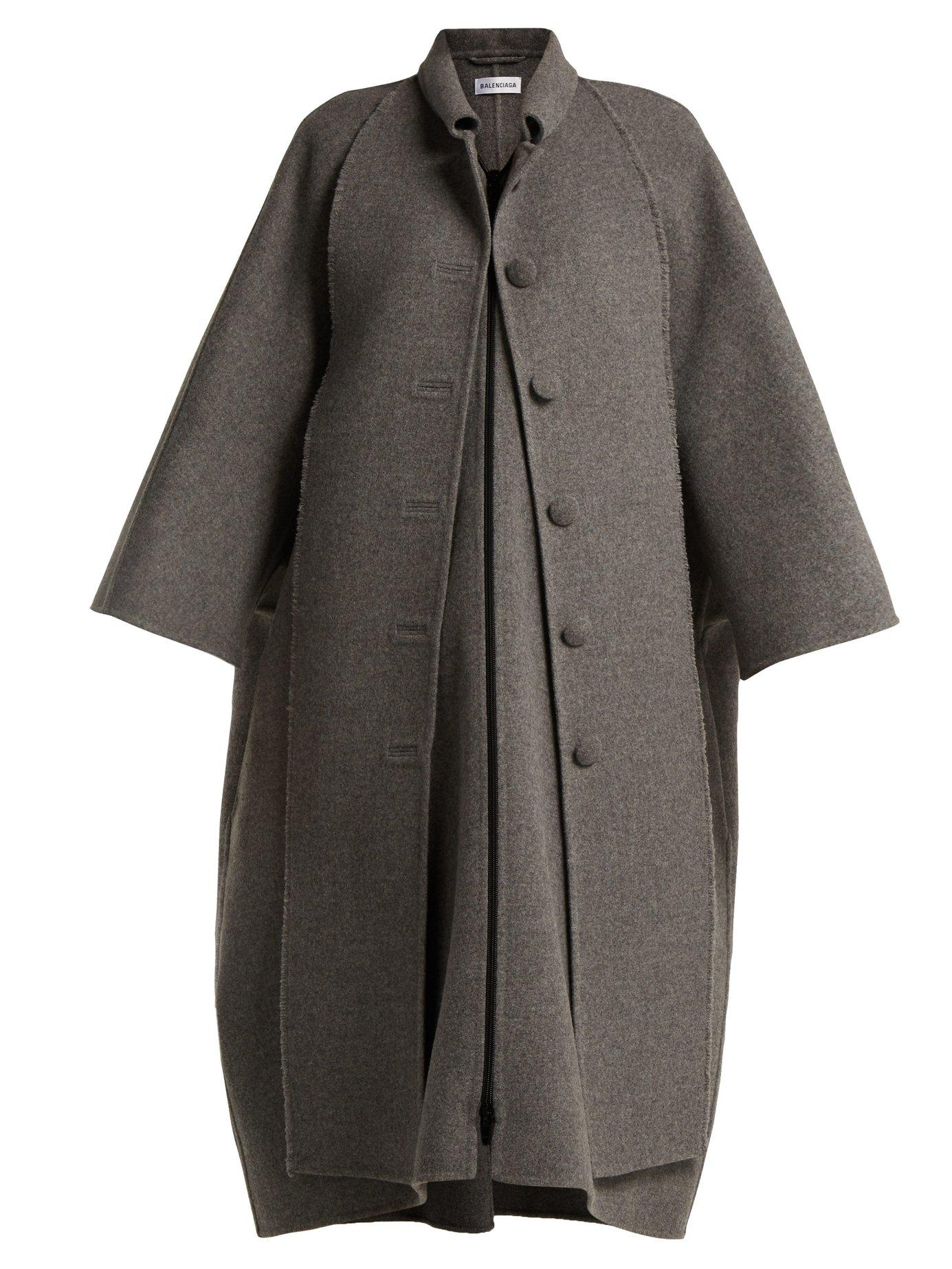 balenciaga structured coat