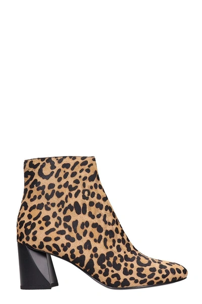 Shop Kendall + Kylie Hadle Leopard Ponyskin Ankle Boots In Animalier
