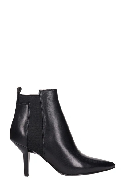 Shop Kendall + Kylie Viva Black Leather Ankle Boots
