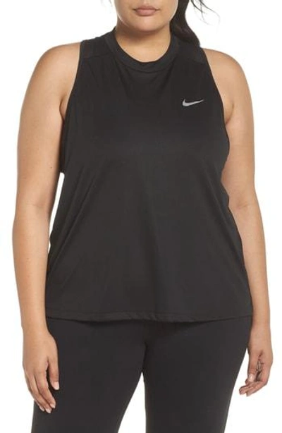 Shop Nike Dry Miler Tank In Black