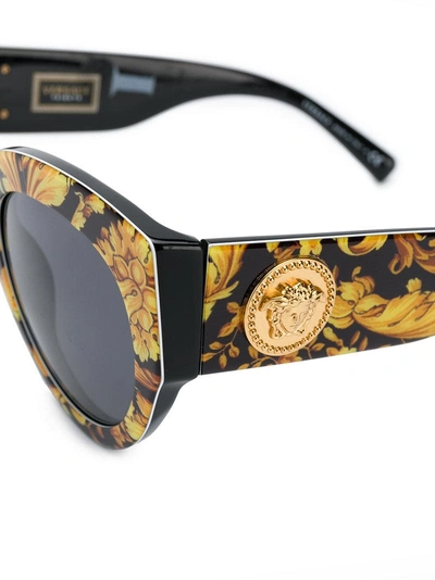 baroque print sunglasses