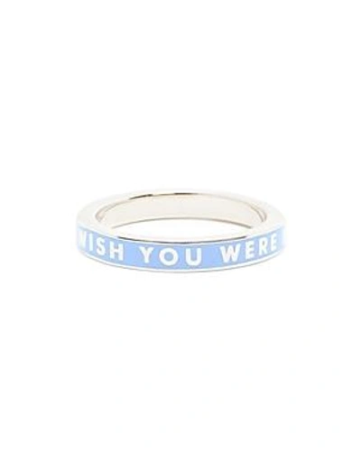 Shop Jet Set Candy Wish You Were Here Ring In Blue/silver