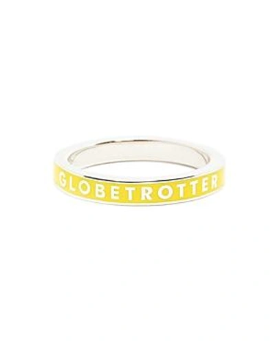 Shop Jet Set Candy Globetrotter Ring In Yellow/silver