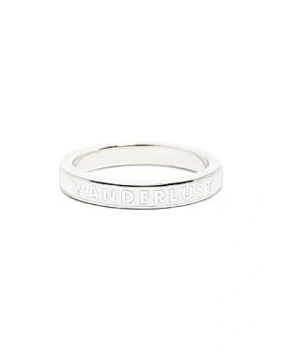 Shop Jet Set Candy Wanderlust Ring In White/silver