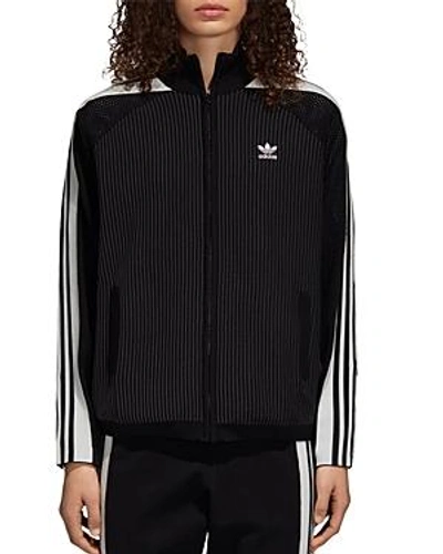 Shop Adidas Originals Adibreak Mesh-inset Track Jacket In Black