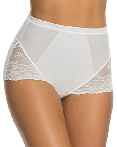 Shop Spanx Spotlight On Lace Briefs In Clean White