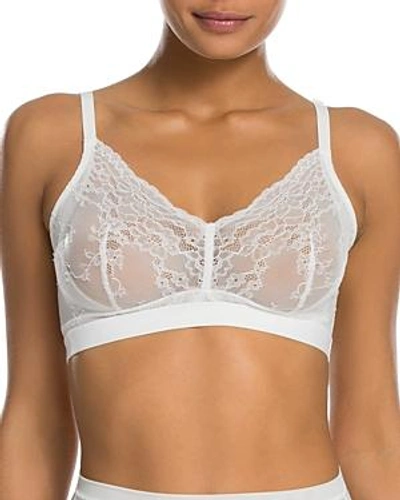 Shop Spanx Spotlight On Lace Bralette In Clean White