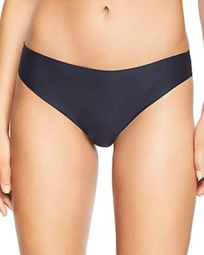 Shop Chantelle Soft Stretch One-size Thong In Dark Blue