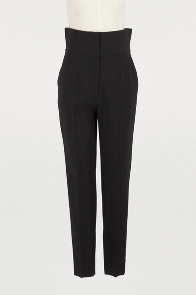 Shop Dolce & Gabbana High-waisted Pants In Black
