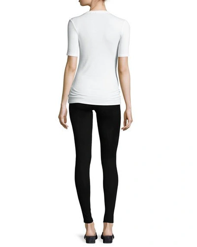 Shop Majestic Soft Touch Leggings In Black