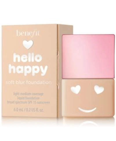 Shop Benefit Cosmetics Hello Happy Soft Blur Foundation Mini In Shade 4 - Medium Neutral