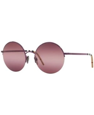 Shop Burberry Sunglasses, Be3101 54 In Violet / Pink Bigradient Purple