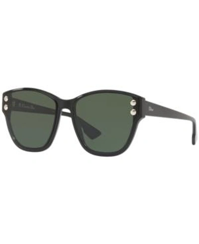Shop Dior Sunglasses, Addict3 60 In Black / Green
