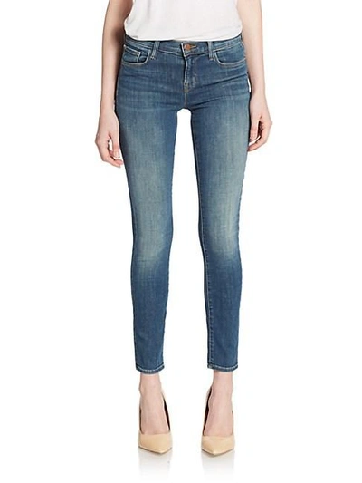 Shop J Brand Mid-rise Skinny Jeans In Ingenue