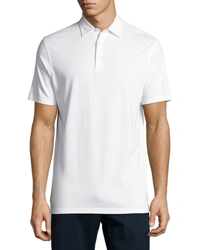 Shop Peter Millar Collection Perfect Pique Polo Shirt In White
