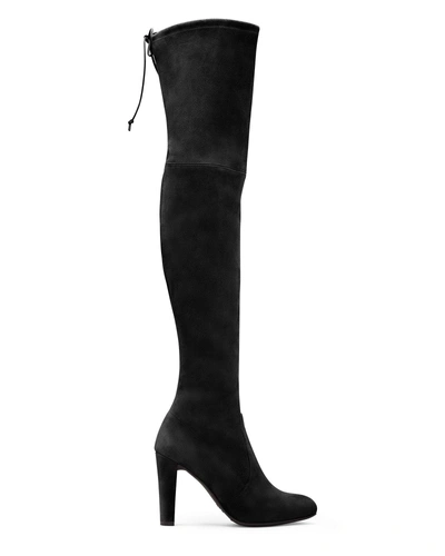 Shop Stuart Weitzman Highland Suede Boots In Black