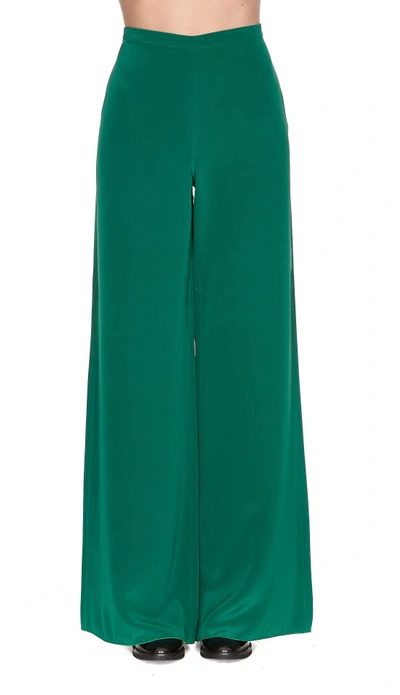 Shop Max Mara Affetto Trousers In Green
