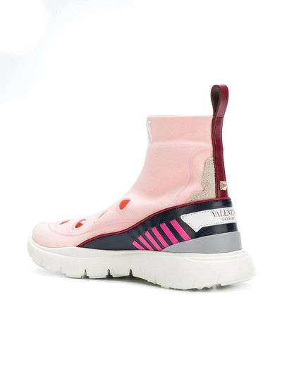 Shop Valentino Garavani Heroes Her Sneakers - Pink