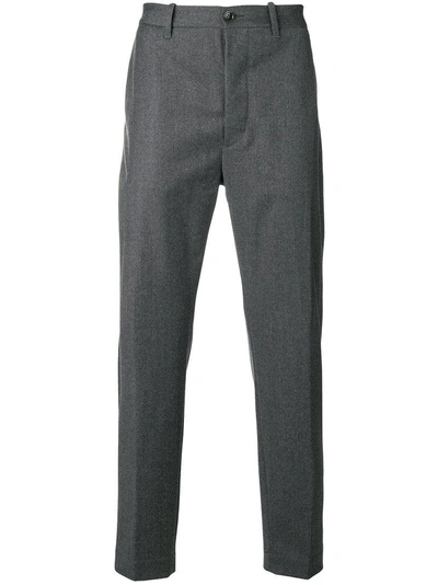 Shop Nine In The Morning Slim Tailored Trousers - Grey