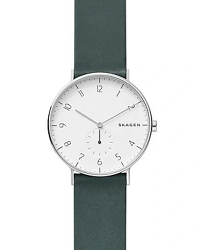 Shop Skagen Aaren Watch, 40mm In White/gray