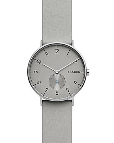 Shop Skagen Aaren Watch, 40mm In Gray