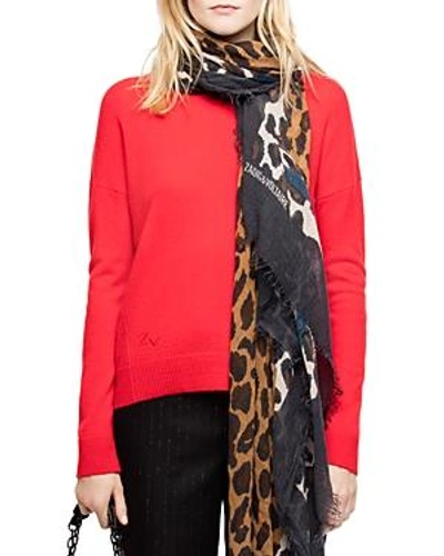 Shop Zadig & Voltaire Cici Lightning-patch Cashmere Sweater In Red