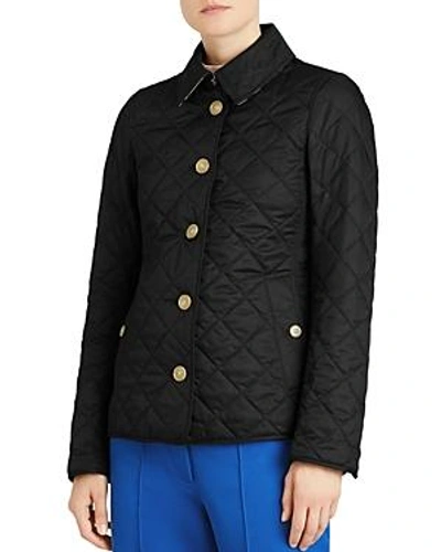 Shop Burberry Frankby Quilted Jacket In Black