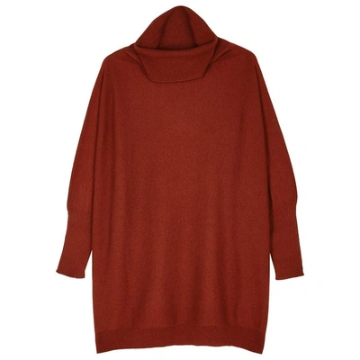 Shop Hawico Calvin Roll-neck Cashmere Jumper In Red