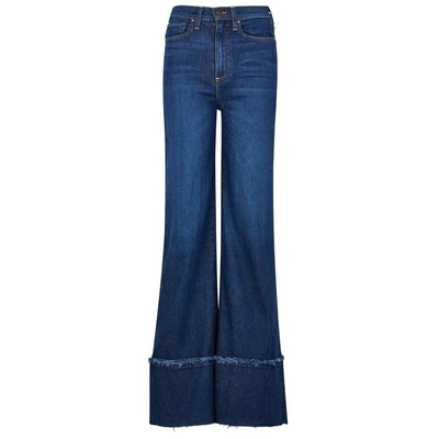 Shop Ao.la Ao. La So Clever Blue Wide-leg Jeans In Denim