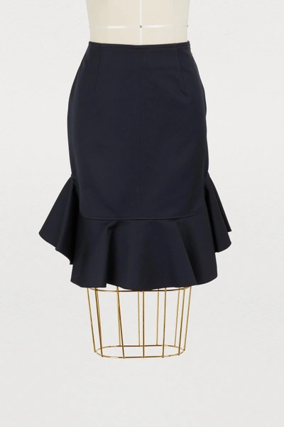 Shop Apc Young Skirt In Dark Navy