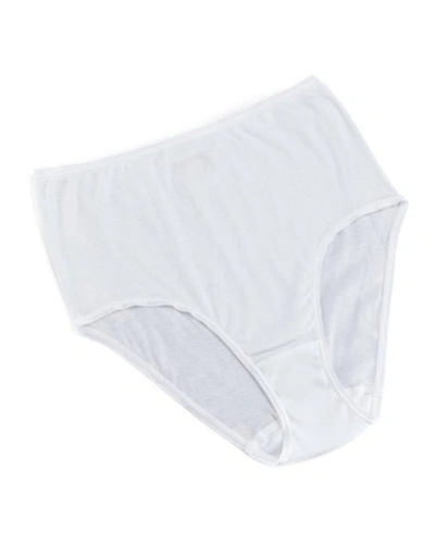 Hanro Invisible Cotton High-cut Brief In White