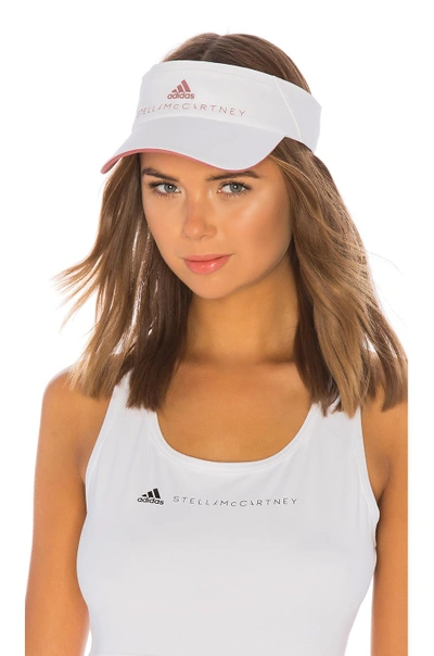 Shop Adidas By Stella Mccartney Tennis Visor In White