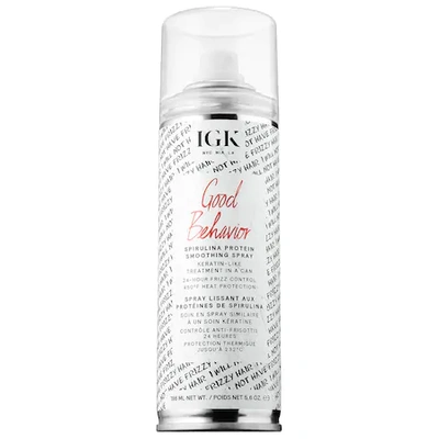 Igk Good Behavior Spirulina Protein Anti-frizz Smoothing Spray 5.6 oz/ 186 ml