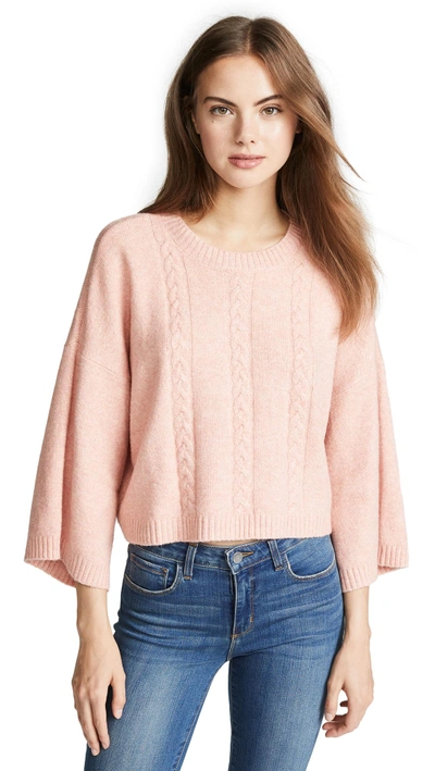 Shop Bb Dakota Extra Whip Sweater In Peach Beige