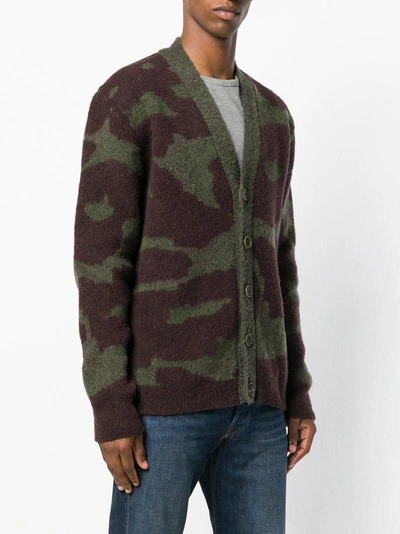 Shop Stella Mccartney Camouflage Cardigan - Green