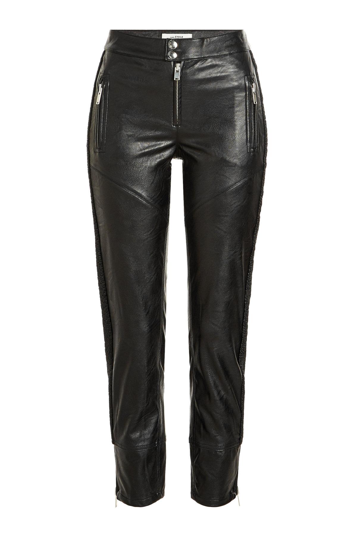 Etoile Isabel Marant Zaperry Faux Leather Pants In Black | ModeSens