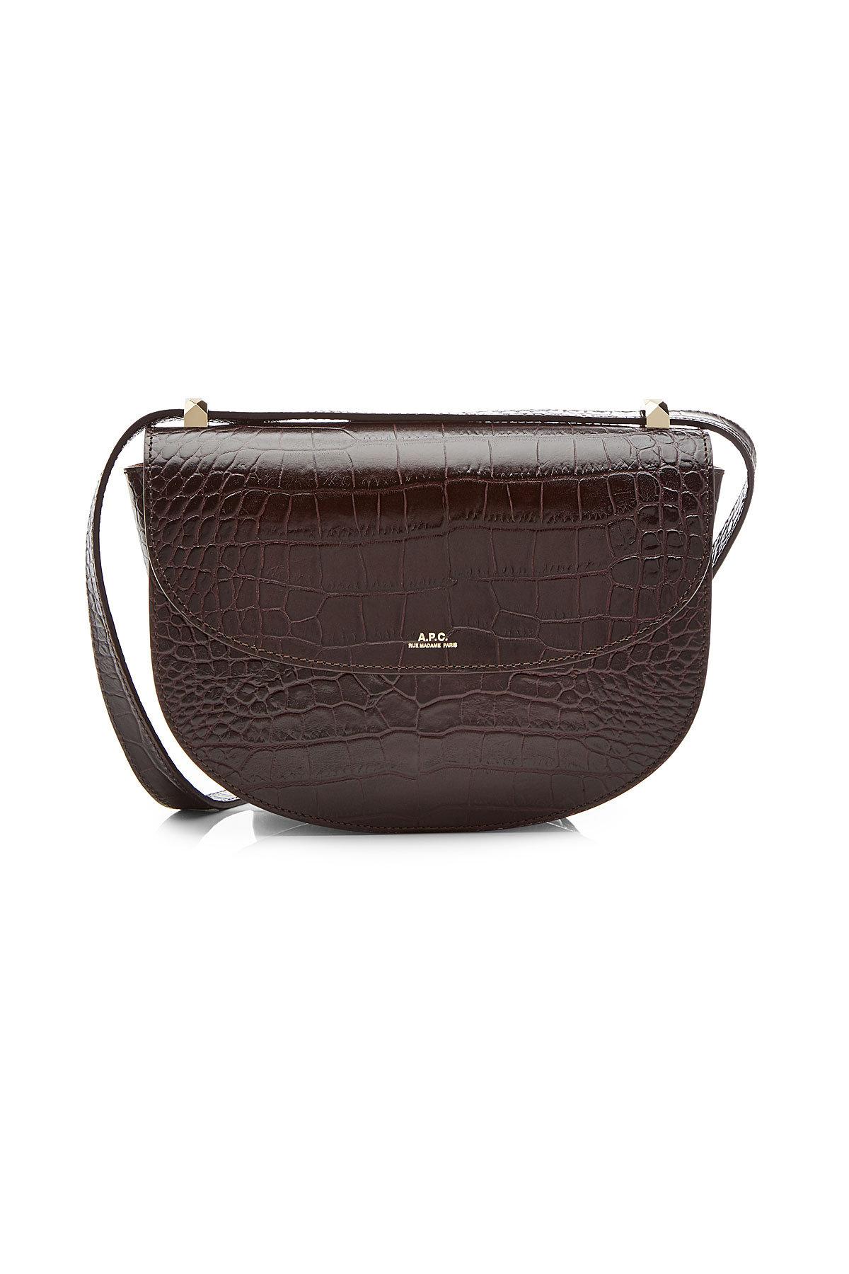 apc leather shoulder bag