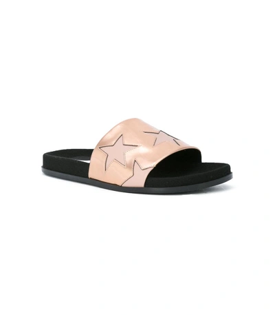 Shop Stella Mccartney Stars Slides In Pink