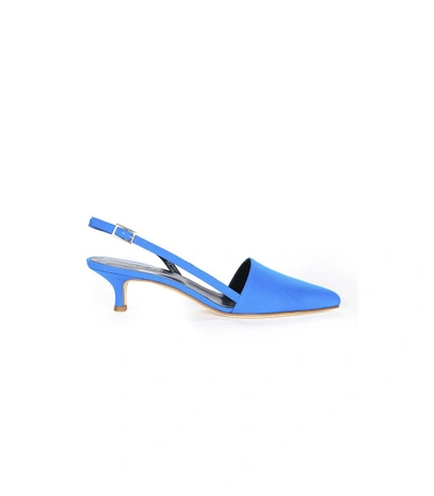 Shop Tibi Blue Simon Heels