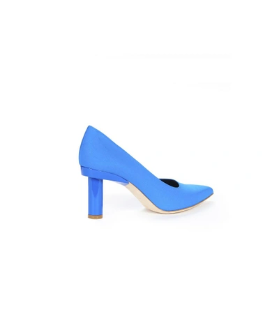 Shop Tibi Blue Zo Heels