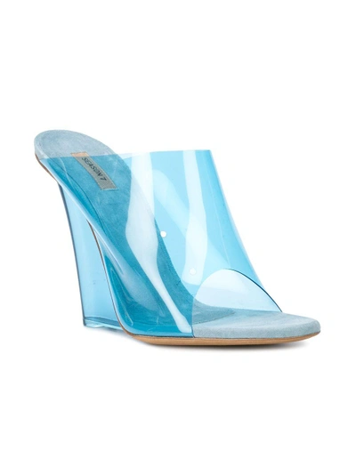 Shop Yeezy Blue Pvc Mule