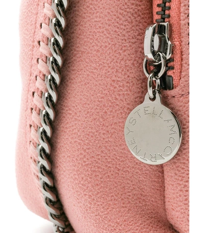 Shop Stella Mccartney Pink Mini Falabella Backpack Bag