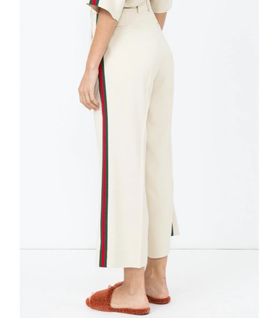 Shop Gucci Culotte Pant In Neutral