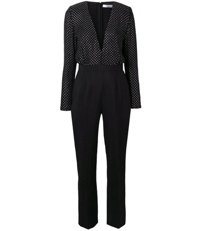 Shop Givenchy Black Polka Dot Tailored Jumpsuit