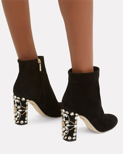 Shop Dolce & Gabbana Crystal Heel Booties